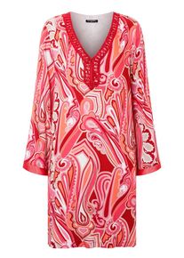 ana alcazar Dames Jurk 'Parya' koraal / pink / rood / wit 34