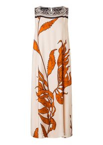 ana alcazar Dames Jurk ' Palea ' beige / oranje / zwart 34