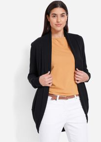 Vest open gedragen - zwart - maat 32/34 (XS) - met katoen - bonprix