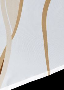 Pienen ikkunan verho aaltokuviolla, beige, H/B: 80/80 cm, bonprix
