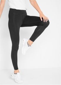 bonprix Legginsy sportowe, szybko schnące, dł. do kostki czarny 32/34