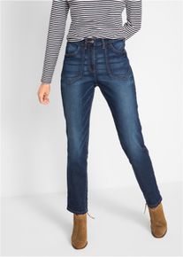 bonprix Dżinsy ze stretchem Slim Fit, High Waist niebieski 38