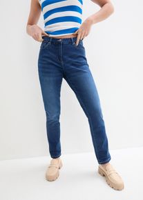 bonprix Dżinsy ze stretchem Boyfriend, Mid Waist niebieski 38