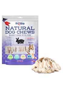 Frigera - Natural Dog Chews Rabbit ears with fur 250 g - (402285861849)