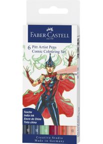 Faber-Castell - India ink Pitt Artist Pen Comic (6 pcs) (267196)