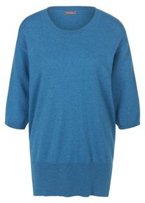 Rundhals-Pullover aus 100% Kaschmir include blau