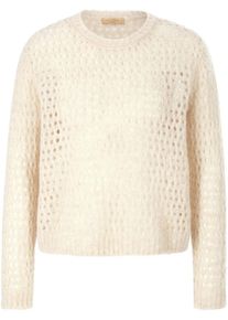 tRUE STANDARD - Trui met ronde hals en lange mouwen, beige, Maat 42, wol