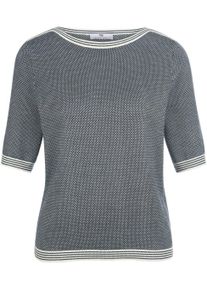 Peter Hahn - Trui van 100% SUPIMA®-katoen, blauw, Maat 36, katoen