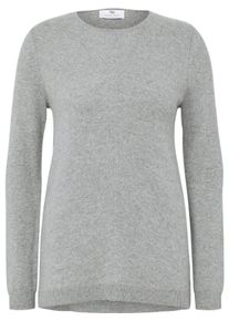 Rundhals-Pullover aus 100% Premium-Kaschmir Peter Hahn Cashmere grau