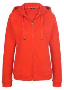 JOOP! - Sweatvest met capuchon en lange raglanmouwen, rood, Maat 34, katoen