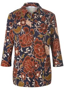Peter Hahn - Jersey blouse met 3/4-mouwen, multicolour, Maat 36, viscose