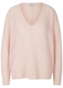 Peter Hahn - Trui met V-hals, roze, Maat 36, wol