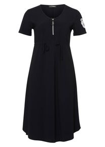 Doris Streich - Jersey jurk, zwart, Maat 40, synthetische vezel