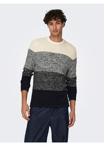 Only & Sons ONLY & SONS Trui "Hugo" antraciet/crème - 48% | Maat: XL |