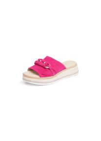 Slippers plateauzool echt leer Gabor Comfort pink