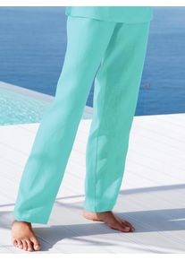 Peter Hahn - Broek van 100% linnen, blauw, Maat 36, linnen