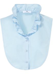 Peter Hahn - Blousekraag van 100% katoen met 3 knopen voor, blauw, Maat 001, katoen