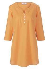 Peter Hahn - Tuniek van 100% linnen, oranje, Maat 36, linnen