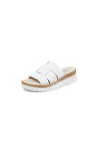 Leren slippers plateauzool Gabor Comfort wit