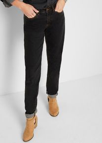 Jean Mom taille mi-haute long - noir - taille 38 avec coton - bonprix