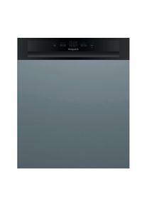 Hotpoint HBC 2B19 UK N Full-size Semi-Integrated Dishwasher - Black, Black