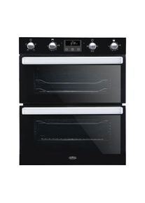 BELLING BI702FPCT Electric Built-under Double Smart Oven - Black, Black