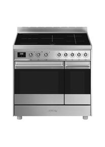 Smeg C92IPX9 90 cm Electric Induction Range Cooker - Stainless Steel, Stainless Steel