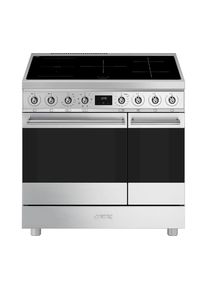 Smeg C92IMX2 90 cm Electric Induction Range Cooker - Stainless Steel, Stainless Steel