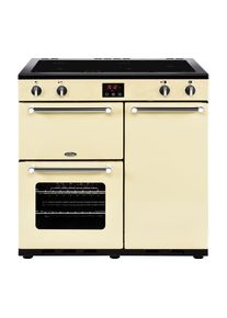 BELLING Kensington 90 cm Electric Induction Range Cooker - Cream & Chrome, Cream