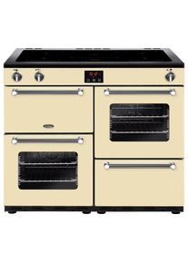 BELLING Kensington 100Ei CRM 100 cm Electric Induction Range Cooker - Cream & Chrome, Cream