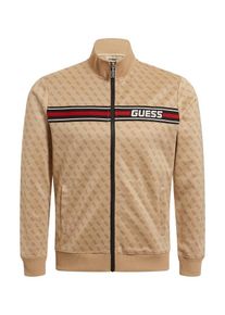 Guess Bluză cu fermoar sport 'KORBIN' Bărbaţi bej, Mărimea XL