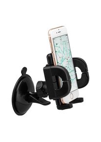 LOGIK LMUCARM16 Universal Smartphone Suction Mount, Black