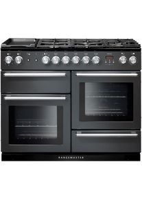 RANGEMASTER Nexus NEX110DFFSL/C 110 cm Dual Fuel Range Cooker - Slate & Chrome, Silver