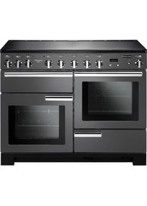 RANGEMASTER Professional Deluxe 110 cm Electric Induction Range Cooker - Slate & Chrome, Silver