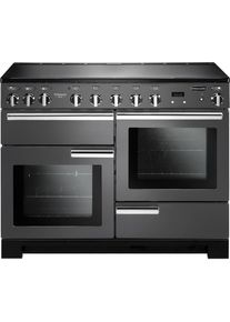 RANGEMASTER Professional Deluxe 110 cm Electric Induction Range Cooker - Stainless Steel & Chrome, Stainless Steel