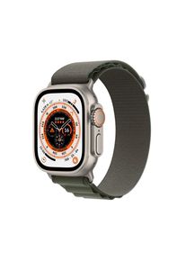 Apple Watch Ultra Cellular - Titanium with Green Alpine Loop, Large, 49 mm, Green