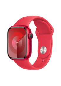 Apple Watch Series 9 - 41 mm (PRODUCT)RED Aluminium Case with (PRODUCT)RED Sport Band, S/M, Red