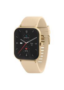 REFLEX ACTIVE Series 23 Smart Watch - Pale Gold & Cream, Silicone Strap, Cream