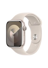 Apple Watch Series 9 - 45 mm Starlight Aluminium Case with Starlight Sport Band, M/L, Cream
