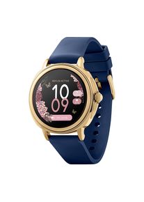 REFLEX ACTIVE Series 25 Smart Watch - Gold & Navy, Silicone Strap, Gold