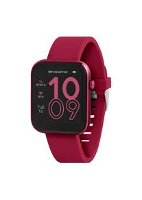 REFLEX ACTIVE Series 12 Smart Watch - Berry, Silicone Strap, Red