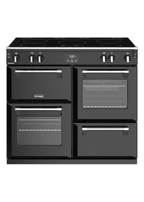 STOVES ST Richmond S1000Ei MK22 Electric Induction Range Cooker - Black & Chrome, Black