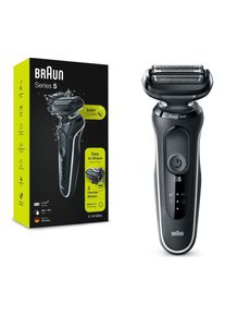 Braun Series 5 50-W1000s Wet & Dry Foil Shaver - Black & White, Black