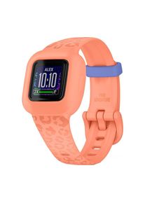 Garmin vivofit jr. 3 Kids' Activity Tracker - Peach Leopard, Universal, Orange