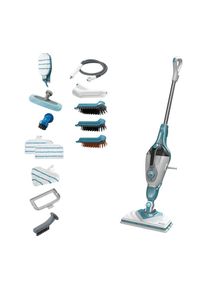 Black & Decker BLACK + DECKER BHSM1610DSM-GB 2-in-1 Steam Mop - White & Blue