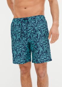 bonprix Férfi fürdőnadrág újrahasznosított poliészterből kék 56/58 (XL)