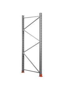 Marco soporte para estantería para palets Space, galvanizado, H x P 1500 x 800 mm, carga máx. 9000 kg