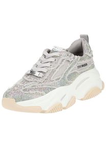 Steve Madden Dames Sneakers laag grijs / zwart / zilver 36