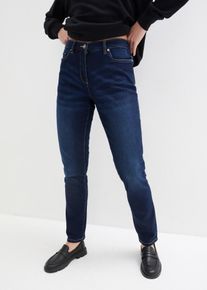 Jeans boyfriend elasticizzati vita media, Blu, Taglia 44, bonprix
