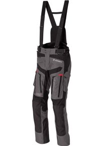 GERMOT InsideOut, pantalon textile imperméable , couleur: Gris Foncé/Noir/Rouge , taille: XXL